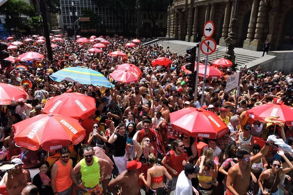 Sao Paulo 2024 Carnival Tarado Voce Bloco Traditional Tarado Voce — Stock Photo, Image