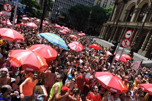 Sao Paulo 2024 Carnival Tarado Voce Bloco Den Traditionella Tarado — Stockfoto