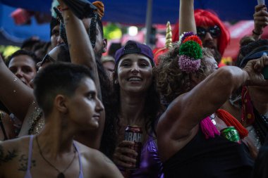RIO DE JANEIRO (RJ), 02/11/2024- CARNIVAL-BLOCO-CULTURE. Bloco Lanza Parfümünün sunumu, Rio de Janeiro şehrinde, bu Pazar, 11 Şubat 2024.