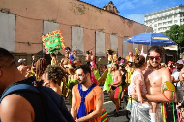 RIO DE JANEIRO (RJ), Brezilya 2 / 11 / 2024 - Bloco das Trepadeiras ve Cordao do Boi Tolo, bu pazar sabahından itibaren, şenliğe katılın ve sokaklarda geçit töreni yapın. 