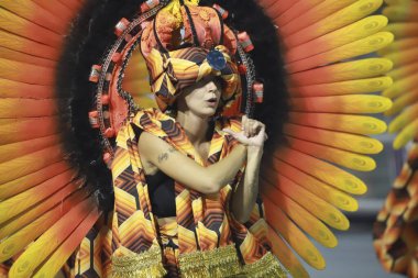 SAO PAULO (SP), Brezilya 02 / 11 / 2024 - Sao Paulo Sambadrome, Sao Paulo şehrinin kuzey bölgesindeki Anhembi Sambadrome 'da düzenlenen 1.