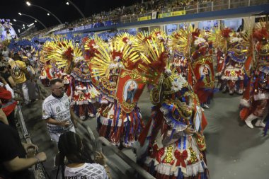 SAO PAULO (SP), Brezilya 02 / 11 / 2024 - Sao Paulo Sambadrome, Sao Paulo şehrinin kuzey bölgesindeki Anhembi Sambadrome 'da düzenlenen 1.