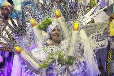 SAO PAULO (SP), Brezilya 02 / 11 / 2024 - Sao Paulo Sambadrome, Sao Paulo şehrinin kuzey bölgesindeki Anhembi Sambadrome 'da düzenlenen 1.