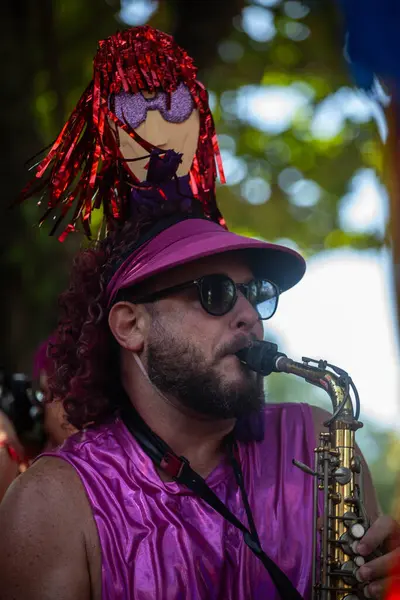 RIO DE JANEIRO (RJ), 02/11/2024- CARNIVAL-BLOCO-CULTURE. Bloco Lanza Parfümünün sunumu, Rio de Janeiro şehrinde, bu Pazar, 11 Şubat 2024.