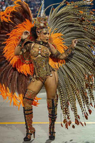 Sao Paulo Brasil 2024 Águila Dorada Durante Desfile Las Escuelas — Foto de Stock