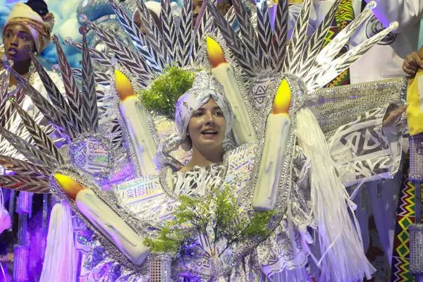 SAO PAULO (SP), Brezilya 02 / 11 / 2024 - Sao Paulo Sambadrome, Sao Paulo şehrinin kuzey bölgesindeki Anhembi Sambadrome 'da düzenlenen 1.