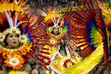 SAO PAULO (SP), Brezilya 02 / 10 / 2024 - Sambodromo do Anhembi 'de düzenlenen Sao Paulo samba okullarının özel bir grubu için Tom Maior, Sambodromo do Anhembi geçit töreni için geçerlidir.