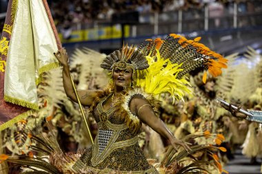 SAO PAULO (SP), Brezilya 02 / 10 / 2024 - Sambodromo do Anhembi 'de düzenlenen Sao Paulo samba okullarının özel bir grubu için Tom Maior, Sambodromo do Anhembi geçit töreni için geçerlidir.