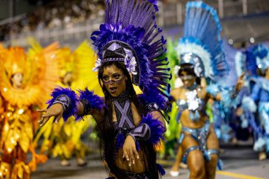 SAO PAULO (SP), Brezilya 02 / 10 / 2024 - Sambodromo do Anhembi 'de düzenlenen Sao Paulo samba okullarının özel bir grubu için Tom Maior, Sambodromo do Anhembi geçit töreni için geçerlidir.