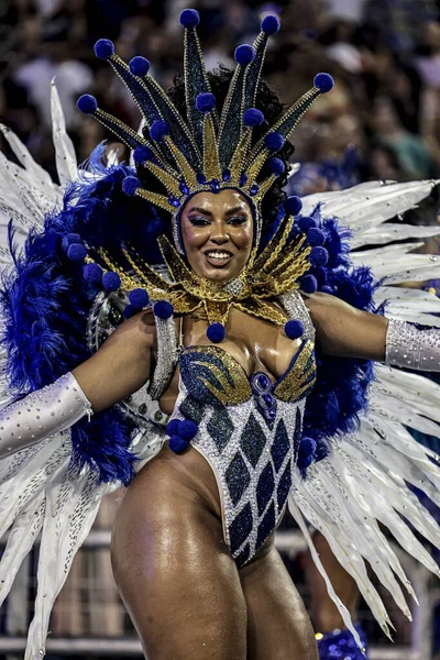 Sao Paulo Brazilië 2024 Parade Van Samba Scholen Van Sao — Stockfoto