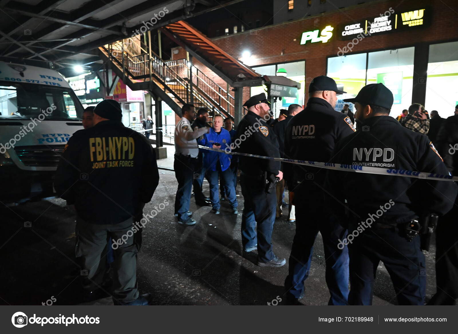 New Mass Shooting Subway Station Bronx New York February 2024 — Stock ...