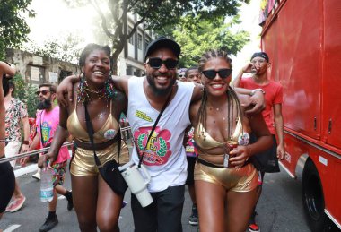 Sao Paulo (SP), 02 / 12 / 2024 - Sao Paulo 'nun en büyüğü olan Bloco Esfarrado, bu Pazartesi günü Bixiga caddelerinde 77 yılı kutlayarak, 02 / 17 / 1947' de doğdu..