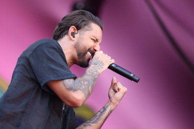 SAO PAULO (SP), Brezilya 12 / 02 / 2024 Banda Eva gösterisi Sao Paulo 'da, bu pazartesi öğleden sonra, 12.. 