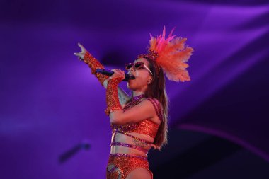SAO PAULO (SP), Brezilya 2 / 12 / 2024 - Şarkıcı Anitta, bu Pazartesi, 12.. 