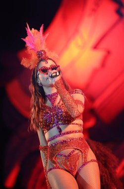 SAO PAULO (SP), Brezilya 2 / 12 / 2024 - Şarkıcı Anitta, bu Pazartesi, 12.. 