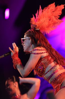 SAO PAULO (SP), Brezilya 2 / 12 / 2024 - Şarkıcı Anitta, bu Pazartesi, 12.. 
