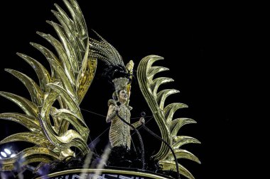 SAO PAULO (SP), Brezilya 02 / 11 / 2024 - Sambodromo do Anhembi 'de düzenlenen Sambodromo do Anhembi' deki Sambodromo do Paulo okullarının geçit töreni için geçerli olan Sao Paulo, Terceiro Milenio samba okullarının geçit töreni