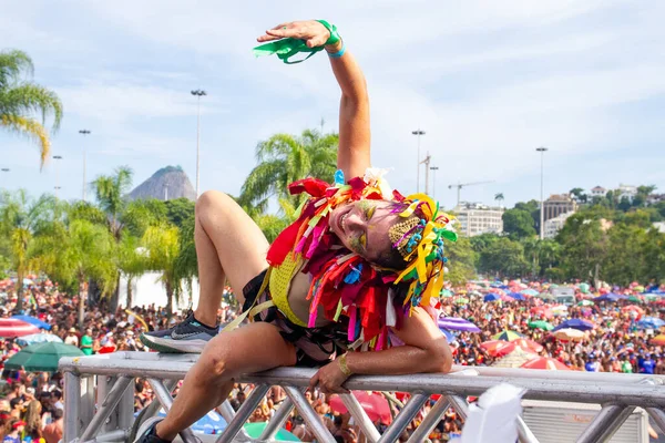Río Janeiro Brasil 2024 Orquestra Voadora Uno Los Bloques Más —  Fotos de Stock