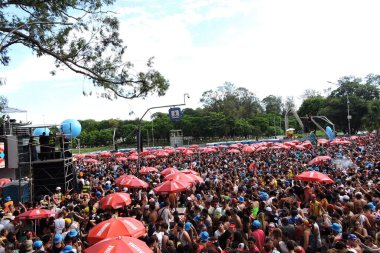 SAO PAULO (SP), Brezilya 13 / 02 / 2024 - DJ Alok Ibirapuera pistini dolduran 100.000 'den fazla seyirciye çalıyor. DJ, Radio Mix FM 'deki Latinha Mix bloğunda çalıyor.