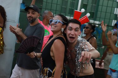 Sao Paulo (SP), 02 / 12 / 2024 - Sao Paulo 'nun en büyüğü olan Bloco Esfarrado, bu Pazartesi günü Bixiga caddelerinde 77 yılı kutlayarak, 02 / 17 / 1947' de doğdu..