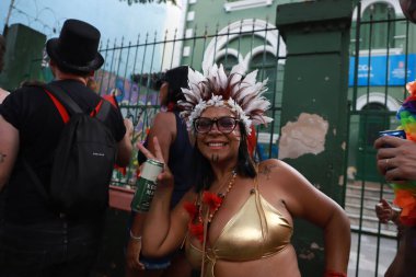 Sao Paulo (SP), 02 / 12 / 2024 - Sao Paulo 'nun en büyüğü olan Bloco Esfarrado, bu Pazartesi günü Bixiga caddelerinde 77 yılı kutlayarak, 02 / 17 / 1947' de doğdu..