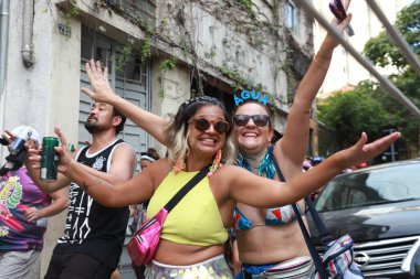 Sao Paulo (SP), 02 / 12 / 2024 - Sao Paulo 'nun en büyüğü olan Bloco Esfarrado, bu Pazartesi günü Bixiga caddelerinde 77 yılı kutlayarak, 02 / 17 / 1947' de doğdu..