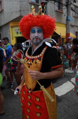 Sao Paulo (SP), 02 / 12 / 2024 - Sao Paulo 'nun en büyüğü olan Bloco Esfarrado, bu Pazartesi günü Bixiga caddelerinde 77 yılı kutlayarak, 02 / 17 / 1947' de doğdu..