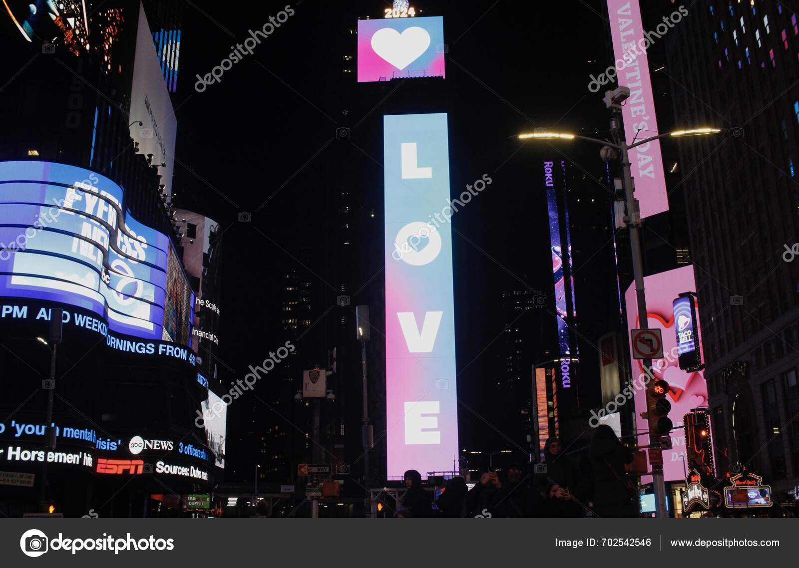 New Valentine's Day Celebrated New York February 2024 New York — Stock