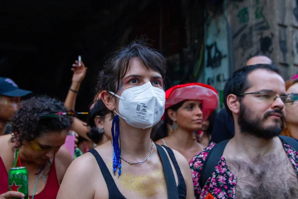 Rio Janeiro Democratic Values Revelry Due Good Natured Carnival Marches — Stock Photo, Image
