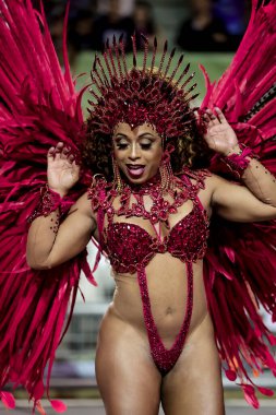 SAO PAULO (SP), Brezilya 17 / 02 / 2024 Sao Paulo Samba Okulu, bu Cumartesi gecesi, 17. 