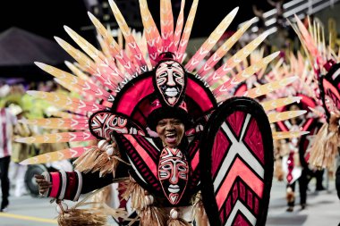 SAO PAULO (SP), Brezilya 17 / 02 / 2024 Sao Paulo Samba Okulu, bu Cumartesi gecesi, 17. 