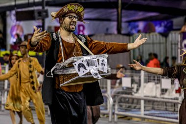 SAO PAULO (SP), Brezilya 17 / 02 / 2024 Sao Paulo Samba Okulu, bu Cumartesi gecesi, 17. 