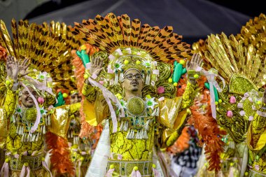 SAO PAULO (SP), Brezilya 17 / 02 / 2024 Sao Paulo Samba Okulu, bu Cumartesi gecesi, 17. 
