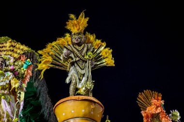 SAO PAULO (SP), Brezilya 17 / 02 / 2024 Sao Paulo Samba Okulu, bu Cumartesi gecesi, 17. 