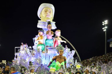 SAO PAULO (SP), Brezilya 17 / 02 / 2024 Sao Paulo Samba Okulu, bu Cumartesi gecesi, 17. 