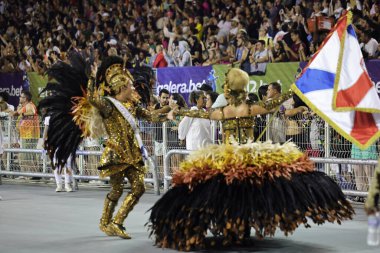 SAO PAULO (SP), Brezilya 17 / 02 / 2024 Sao Paulo Samba Okulu, bu Cumartesi gecesi, 17. 