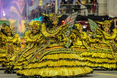 SAO PAULO (SP), Brezilya 17 / 02 / 2024 Sao Paulo Samba Okulu, bu Cumartesi gecesi, 17. 