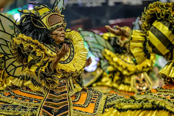 SAO PAULO (SP), Brezilya 17 / 02 / 2024 Sao Paulo Samba Okulu, bu Cumartesi gecesi, 17. 