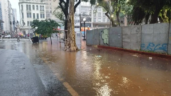 San Paolo Brasile 2024 Forti Piogge Che Hanno Colpito Città — Foto Stock