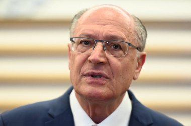 SAO PAULO (SP), 02 / 19 / 2024 - COLLECTIVE-presSS-ALCKMIN-SP - Geraldo Alckmin Brezilya Başkan Yardımcısı, (FIESP) Av bölgesinin genel merkezinde düzenlediği basın toplantısında. Paulista bu pazartesi, 19 Şubat 2024.