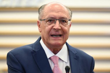 SAO PAULO (SP), 02 / 19 / 2024 - COLLECTIVE-presSS-ALCKMIN-SP - Geraldo Alckmin Brezilya Başkan Yardımcısı, (FIESP) Av bölgesinin genel merkezinde düzenlediği basın toplantısında. Paulista bu pazartesi, 19 Şubat 2024.