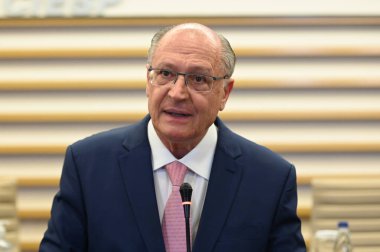 SAO PAULO (SP), 02 / 19 / 2024 - COLLECTIVE-presSS-ALCKMIN-SP - Geraldo Alckmin Brezilya Başkan Yardımcısı, (FIESP) Av bölgesinin genel merkezinde düzenlediği basın toplantısında. Paulista bu pazartesi, 19 Şubat 2024.