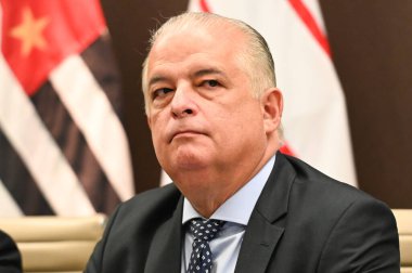 Sao Paulo SP, 02 / 19 / 2024 - Av bölgesinin genel merkezinde basın toplantısı. Paulista bu pazartesi, 19 Şubat 2024.