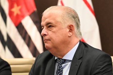 Sao Paulo SP, 02 / 19 / 2024 - Av bölgesinin genel merkezinde basın toplantısı. Paulista bu pazartesi, 19 Şubat 2024.