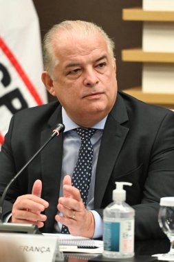 Sao Paulo SP, 02 / 19 / 2024 - Av bölgesinin genel merkezinde basın toplantısı. Paulista bu pazartesi, 19 Şubat 2024.