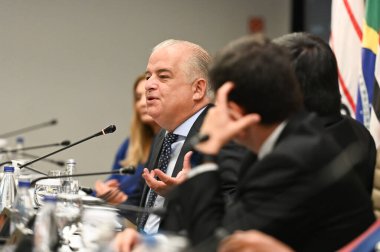 Sao Paulo SP, 02 / 19 / 2024 - Av bölgesinin genel merkezinde basın toplantısı. Paulista bu pazartesi, 19 Şubat 2024.