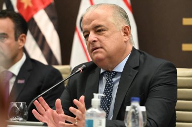 Sao Paulo SP, 02 / 19 / 2024 - Av bölgesinin genel merkezinde basın toplantısı. Paulista bu pazartesi, 19 Şubat 2024.