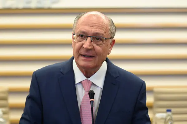 Sao Paulo 2024 Collective Press Alckmin Geraldo Alckmin Vice President — Stock Photo, Image
