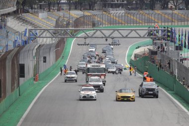 SAO PAULO (SP), Brezilya 02 / 24 / 2024 Pilot Wilsinho, 24 Şubat 2024 Cumartesi günü Interlagos Yarış Pisti 'nde veda ediyor. Eski Form üyesi Wilson Fittipaldi, bu Cuma (23), 80 yaşında vefat etti.
