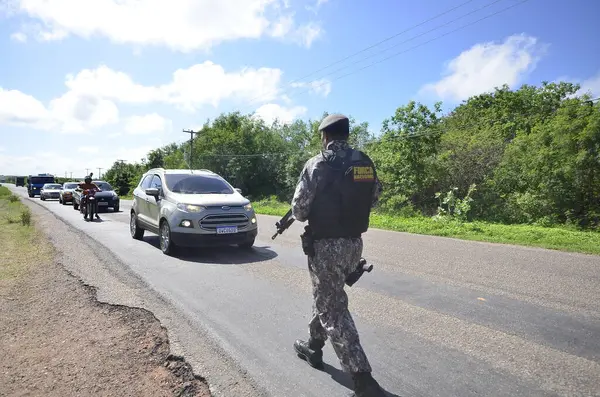 Rio Grande Norte Brazil 2024 Police Siege Continue Search Fugitives — 图库照片
